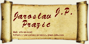 Jaroslav Pražić vizit kartica